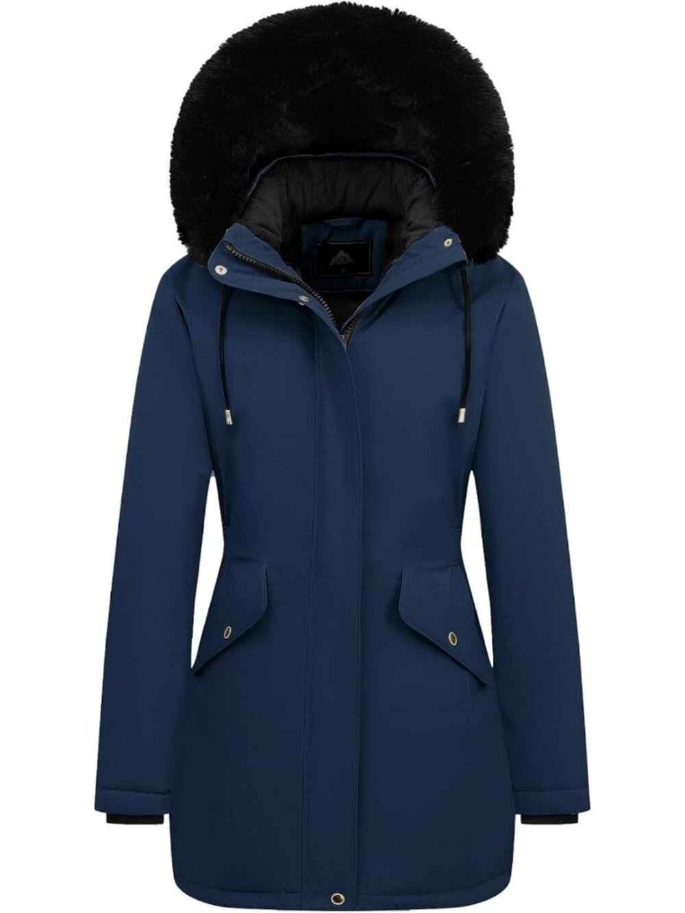 Cozy Women's Long Winter Down Coat, Fleece Lined Puffer Jacket, Warm & Stylish